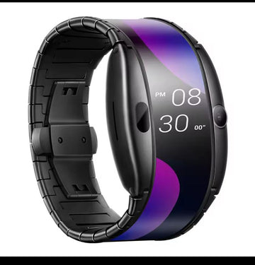 Nubia Alpha Smartwatch | Foldable OLED Display | eSIM Calling | Futuristic Wearable Watch